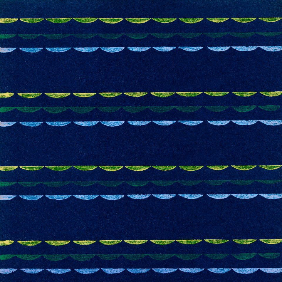 Vintage woodblock print of Japanese textile from Shima-Shima (1904) by Furuya Korin. Digitally enhanced from our own original edition.