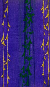 Vintage woodblock print of Japanese textile from Shima-Shima (1904) by Furuya Korin. Digitally enhanced from our own original edition.