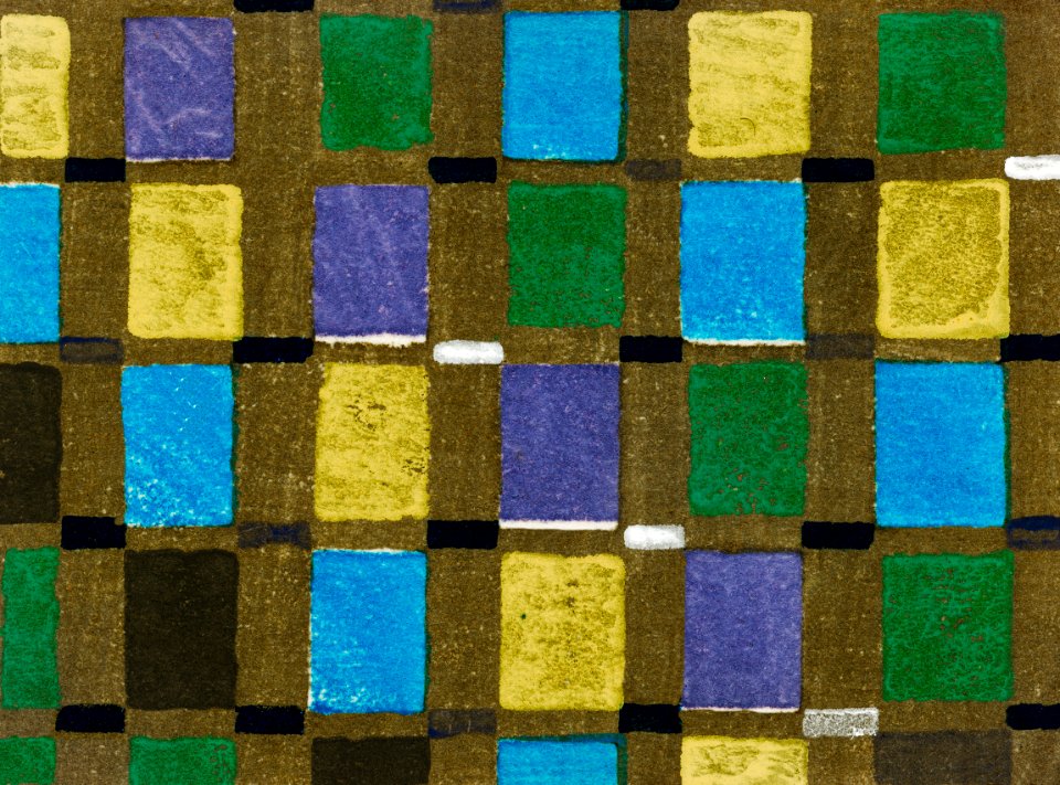 Vintage woodblock print of Japanese textile from Shima-Shima (1904) by Furuya Korin. Digitally enhanced from our own original edition.