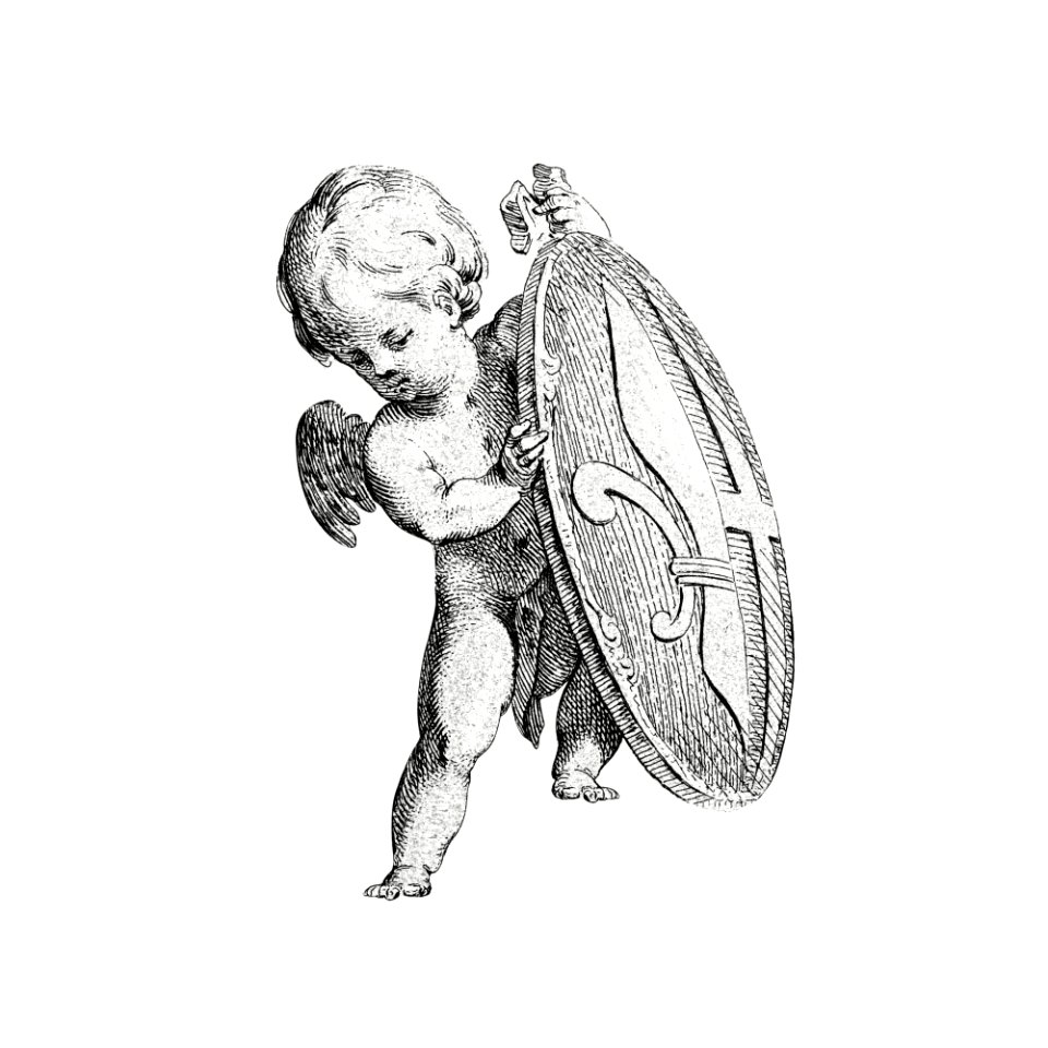 Cupid from Prentwerk (1765) by Cornelis Ploos van Amstel.