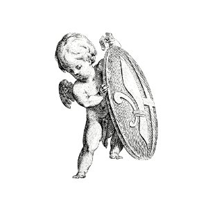 Cupid from Prentwerk (1765) by Cornelis Ploos van Amstel.. Free illustration for personal and commercial use.