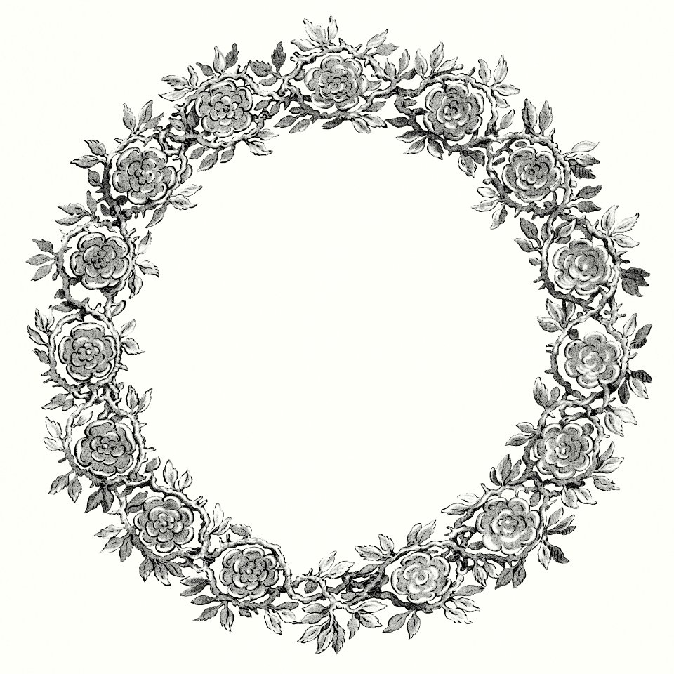 Floral Wreath from Maria met Christuskind (1796) by Cornelis Ploos van Amstel.