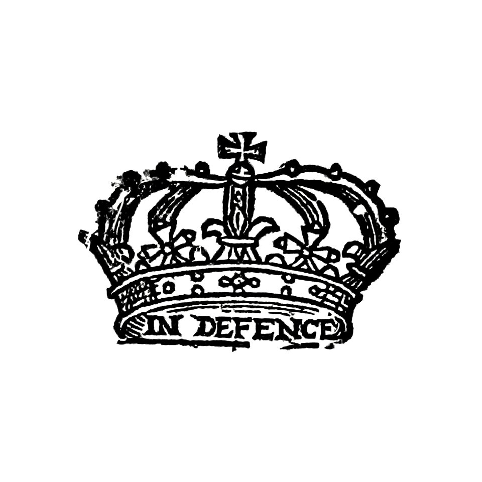 Vintage European style crown engraving by Francis Beaumont (1622).