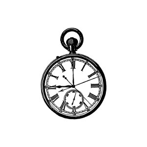 Vintage Victorian style pocket watch engraving.. Free illustration for personal and commercial use.