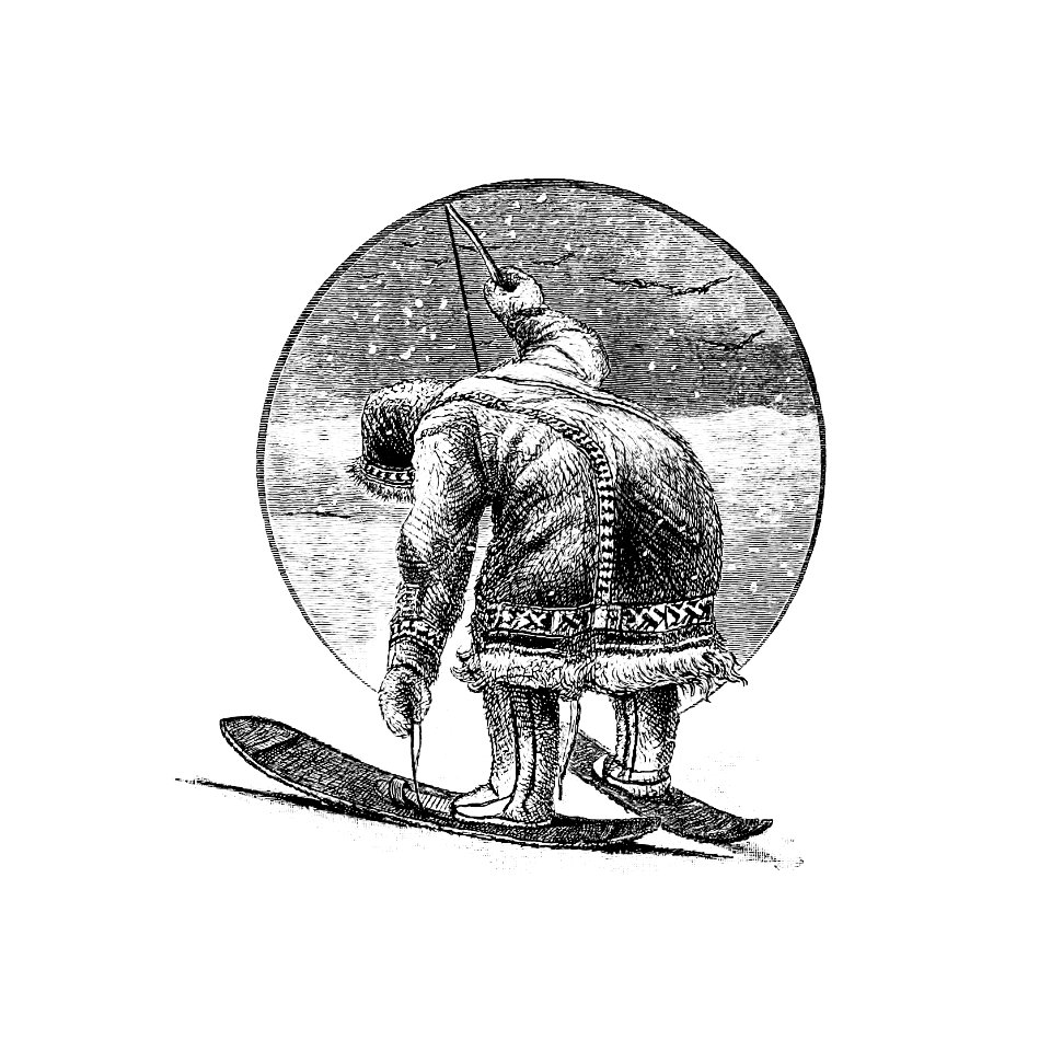 Winter man skiing illustration from Siberia in Asia: a visit to the valley of the Yenesay in East Siberia (1882) by Henry Seebohm.. Free illustration for personal and commercial use.