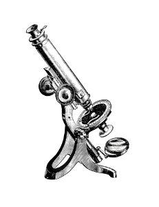 Petrological microscope with rotating stage published by C. Griffin & Co. (1893).. Free illustration for personal and commercial use.