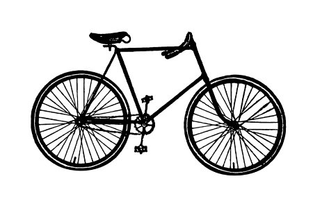 Bicycle in vintage style published by Gould, Hutton & Co. (1895).. Free illustration for personal and commercial use.