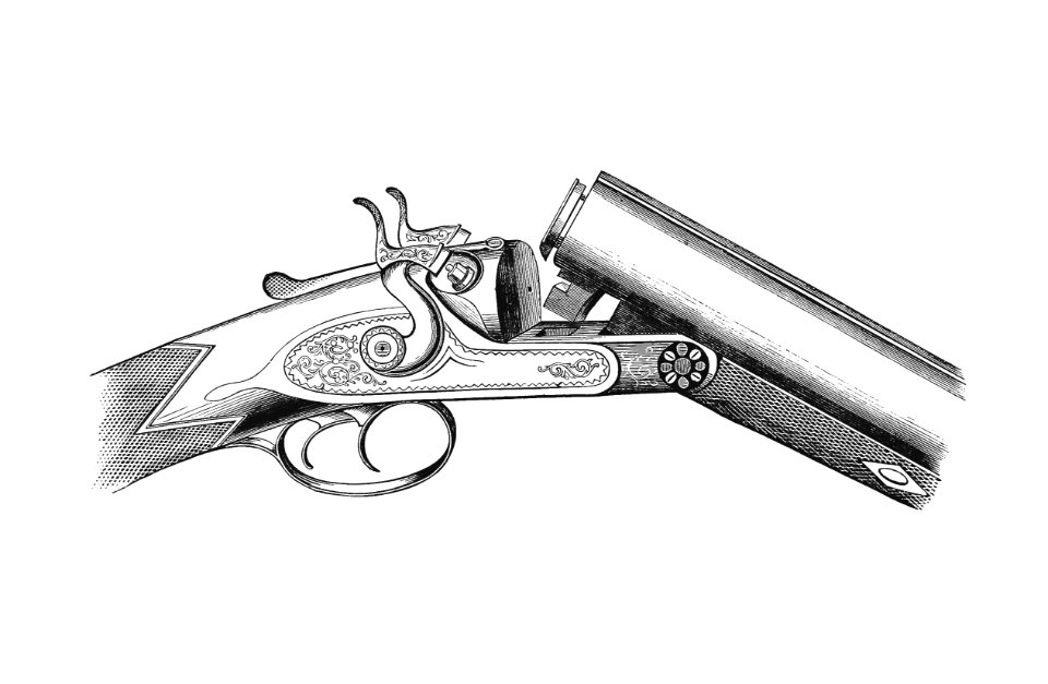 Vintage gun published by S.W. Burley (1876).