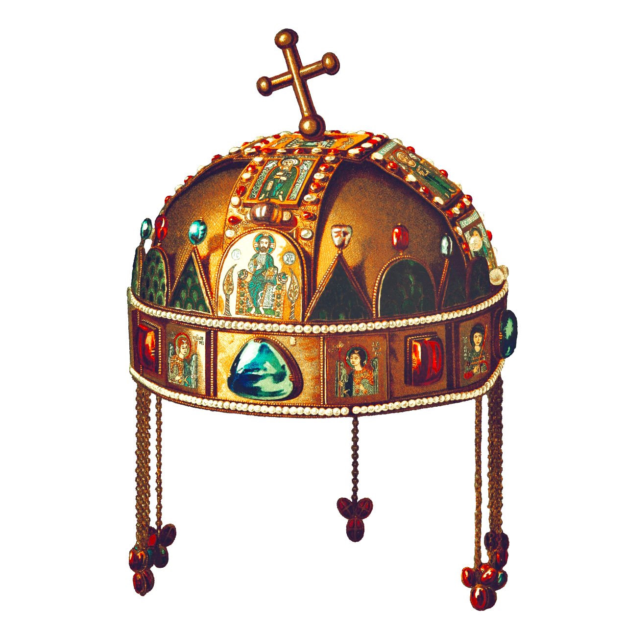 Hungarian holy crown from The Torten Of The Hungarian Nation