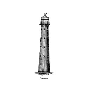 Barbados from Circular relating to Lighthouses, Lightships, Buoys, and Beacons (1863) published by Alexander Gordon.. Free illustration for personal and commercial use.