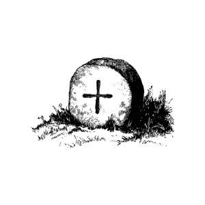 Tombstone from Parochial and Family History of the Parish of Blisland (1868) published by Sir John Maclean.. Free illustration for personal and commercial use.