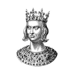 Royalty from Chroniclers Of The History Of France From The Origins To The Sixteenth Century illustrated by D. Maillart (1884).