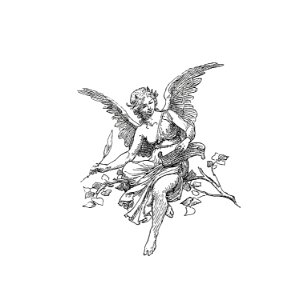 Feminine angel from The Austro-Hungarian Monarchy In Speech And Image. Rudolf, A Prince Of The Prince Of Trinity, On His initiative And Co-operation Of His Majesty (1885).. Free illustration for personal and commercial use.