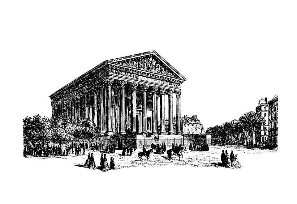 The Madeleine church from Underground, or Life Below the Surface. Incidents and Anecdotes Beyond the Light of Day, Startling Adventures... Mines, and the Mode of Working Them (1873) published by Thomas Wallace Knox.