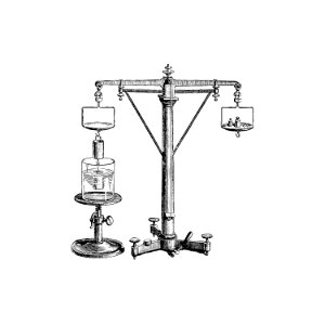 Balance hydrostatic from Six Weeks Vacation by Paul Poire (1880).