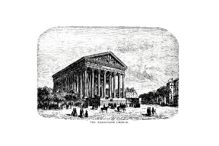The Madeleine church from Underground, or Life Below the Surface. Incidents and Anecdotes Beyond the Light of Day, Startling Adventures... Mines, and the Mode of Working Them (1873) published by Thomas Wallace Knox.