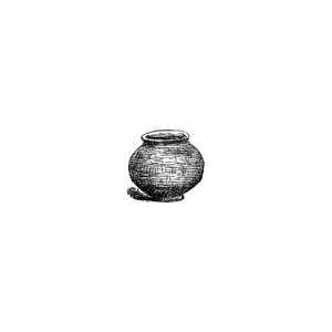 Antique pottery from Angouleme, History, Institutions And Monuments. L.P (1885).