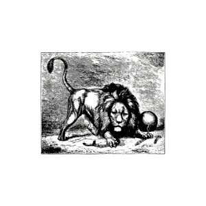 Lion from Brussels Through The Ages. Third Volume... by Henri Hymans (1882).. Free illustration for personal and commercial use.