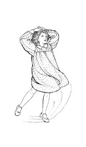 Little girl from Verses For Grannies, Suggested By The Children... illustrated by Dorothea A. H Drew (1899).