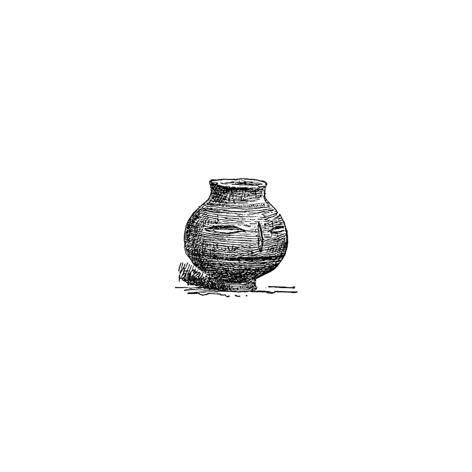 Antique pottery from Angouleme, History, Institutions And Monuments. L.P (1885).