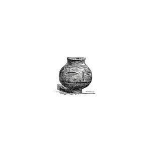 Antique pottery from Angouleme, History, Institutions And Monuments. L.P (1885).. Free illustration for personal and commercial use.