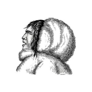Eskimo from The last Franklin Expedition with Fox, Capt. McClintock (1860).