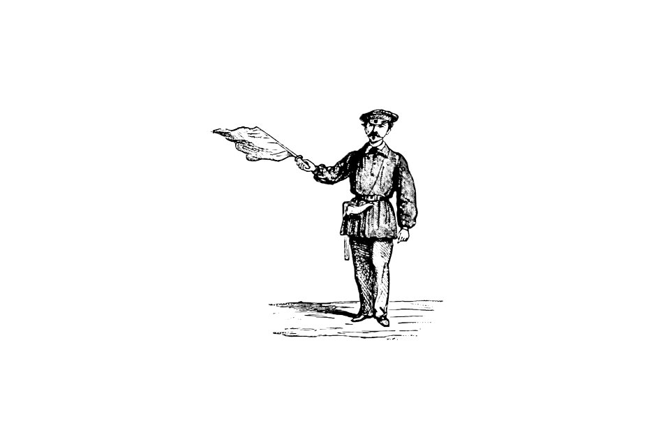 Soldier from Six Weeks Of Vacation (1880) published by Paul Poiré.