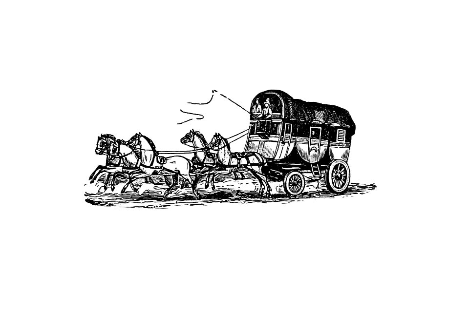 Horse carriage from Aris-Nine, Or Dream And Reality. Great Phantasmagoria (1861) published by Charles Simon Pascal Soullier.