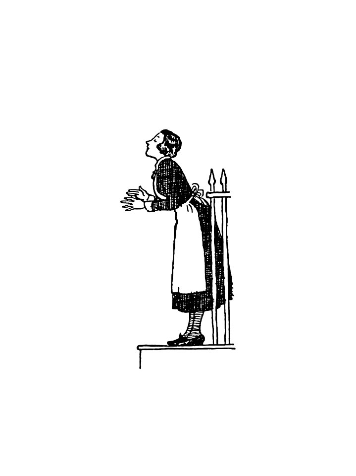 Retro housewife from Laughing Ann, And Other Poems illustrated by George Morrow (1925).. Free illustration for personal and commercial use.