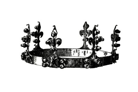 Royal crown from The Torten Of The Hungarian Nation. Edits Silagyi S (1895).