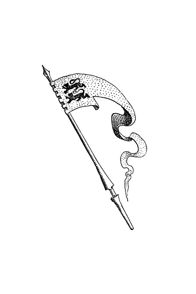 Flag from The Island Of Rhodus, From Its Own Point Of View And According To The Available Sources: Historical, Geographical, And Archaeological (1862) published by Albert Berg.