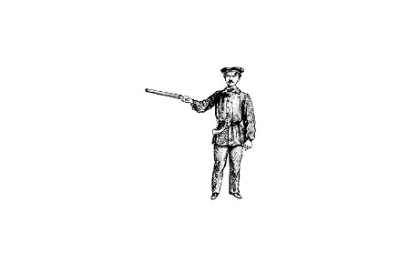 Soldier from Six Weeks Of Vacation (1880) published by Paul Poiré.. Free illustration for personal and commercial use.