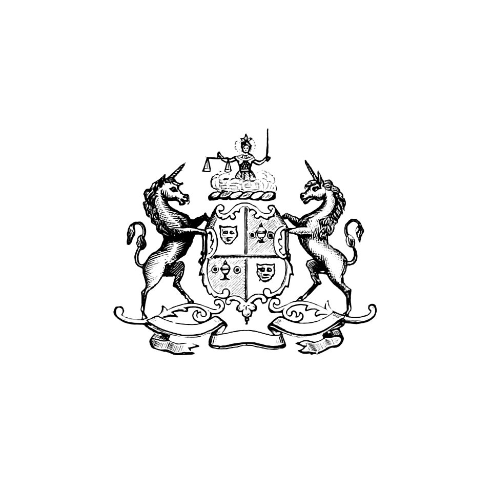 Coat of arms from Jersey illustrated (1890) published by P. J. Ouless.
