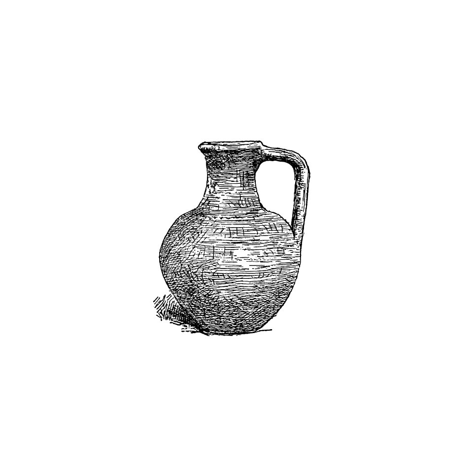Antique pottery from Angouleme, History, Institutions And Monuments. L.P (1885).
