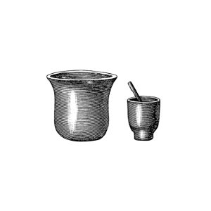 Kitchenware from Portuguese Expedition to Muatianvua Ethnographia and Traditional History of the People of Lunda... Edition Illustrated by H. Casanova (1890).. Free illustration for personal and commercial use.