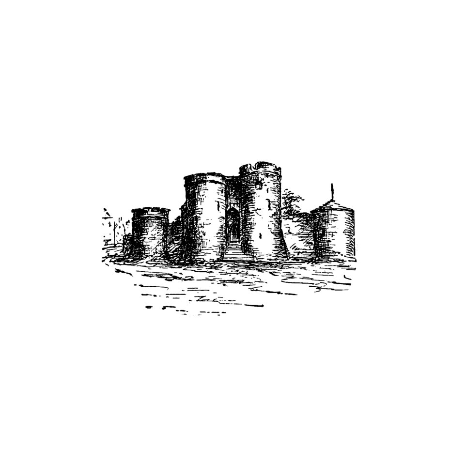 King John's castle from Here and There Through Ireland... With Illustrations... Reprinted From the Weekly Freeman published by Freeman's Journal (1891).. Free illustration for personal and commercial use.