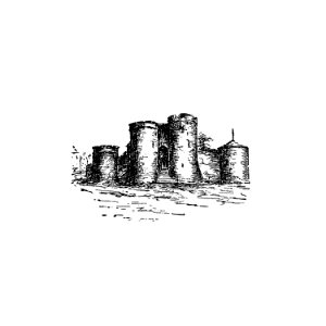 King John's castle from Here and There Through Ireland... With Illustrations... Reprinted From the Weekly Freeman published by Freeman's Journal (1891).. Free illustration for personal and commercial use.