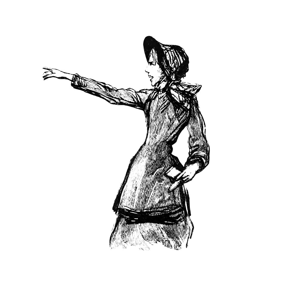 Vintage woman from The Big Cities of the World by P. Nansen (1894).