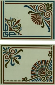 Neo-Greco pattern from The Practical Decorator and Ornamentist (1892) by G.A Audsley and M.A. Audsley. Digitally enhanced from our own original first edition of the publication.. Free illustration for personal and commercial use.