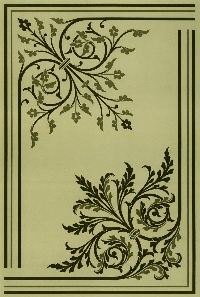 Medieval pattern from The Practical Decorator and Ornamentist (1892) by G.A Audsley and M.A. Audsley. Digitally enhanced from our own original first edition of the publication.