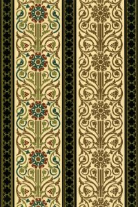 Medieval pattern from The Practical Decorator and Ornamentist (1892) by G.A Audsley and M.A. Audsley. Digitally enhanced from our own original first edition of the publication.