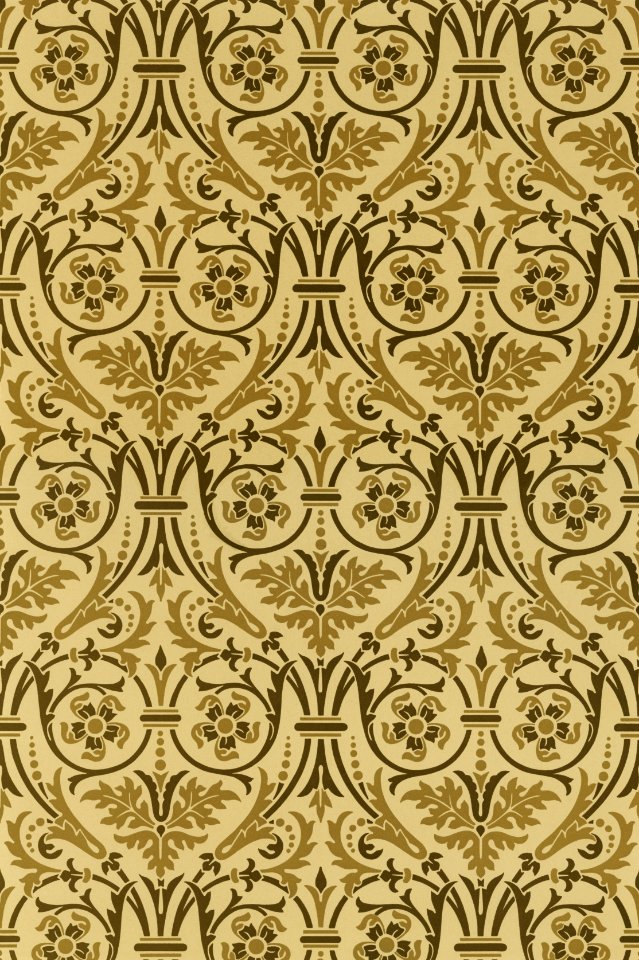 Renaissance pattern from The Practical Decorator and Ornamentist (1892) by G.A Audsley and M.A. Audsley. Digitally enhanced from our own original first edition of the publication.