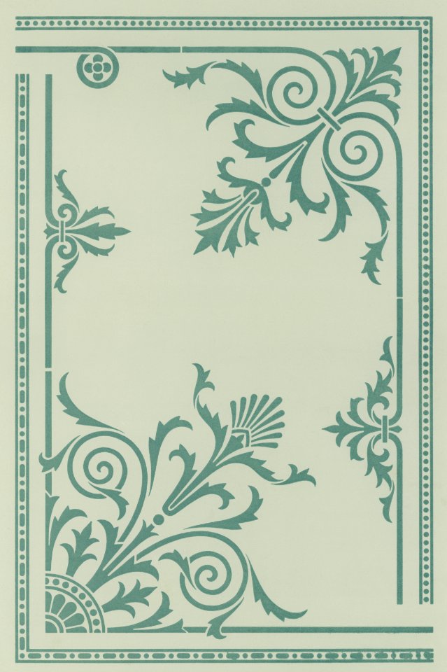 Renaissance pattern from The Practical Decorator and Ornamentist (1892) by G.A Audsley and M.A. Audsley. Digitally enhanced from our own original first edition of the publication.