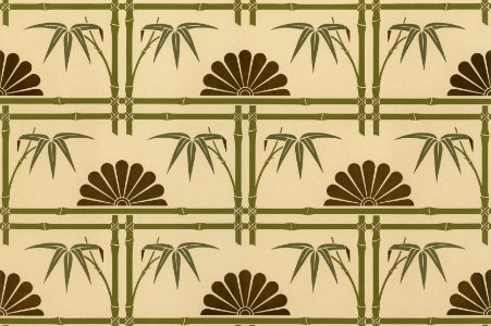 Antique Japanese pattern from The Practical Decorator and Ornamentist (1892) by G.A Audsley and M.A. Audsley. Digitally enhanced from our own original first edition of the publication.. Free illustration for personal and commercial use.