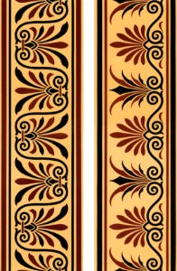 Greek pattern from The Practical Decorator and Ornamentist (1892) by G.A Audsley and M.A. Audsley. Digitally enhanced from our own original first edition of the publication.