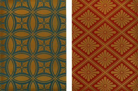 Vintage Japanese pattern from The Practical Decorator and Ornamentist (1892) by G.A Audsley and M.A. Audsley. Digitally enhanced from our own original first edition of the publication.. Free illustration for personal and commercial use.