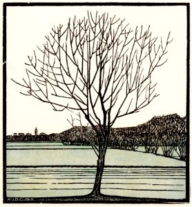 Bald tree (1919) by Julie de Graag (1877-1924).. Free illustration for personal and commercial use.