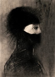 Armor (1891) by Odilon Redon.. Free illustration for personal and commercial use.