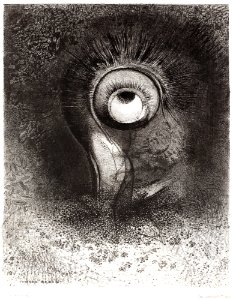 There Was Perhaps a First Vision Attempted by the Flower (1883) by Odilon Redon.