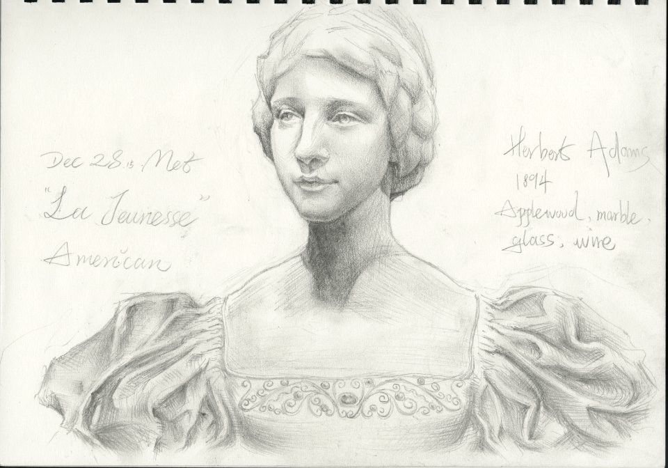 Drawing at the Metropolitan Museum of Art - La Jeunesse (20151228)